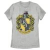 Women's Harry Potter Hufflepuff Gold Crest T-Shirt -Fifthsun Shirts 19WBHD00006A 003 Hufflepuff House Crest 140 copy