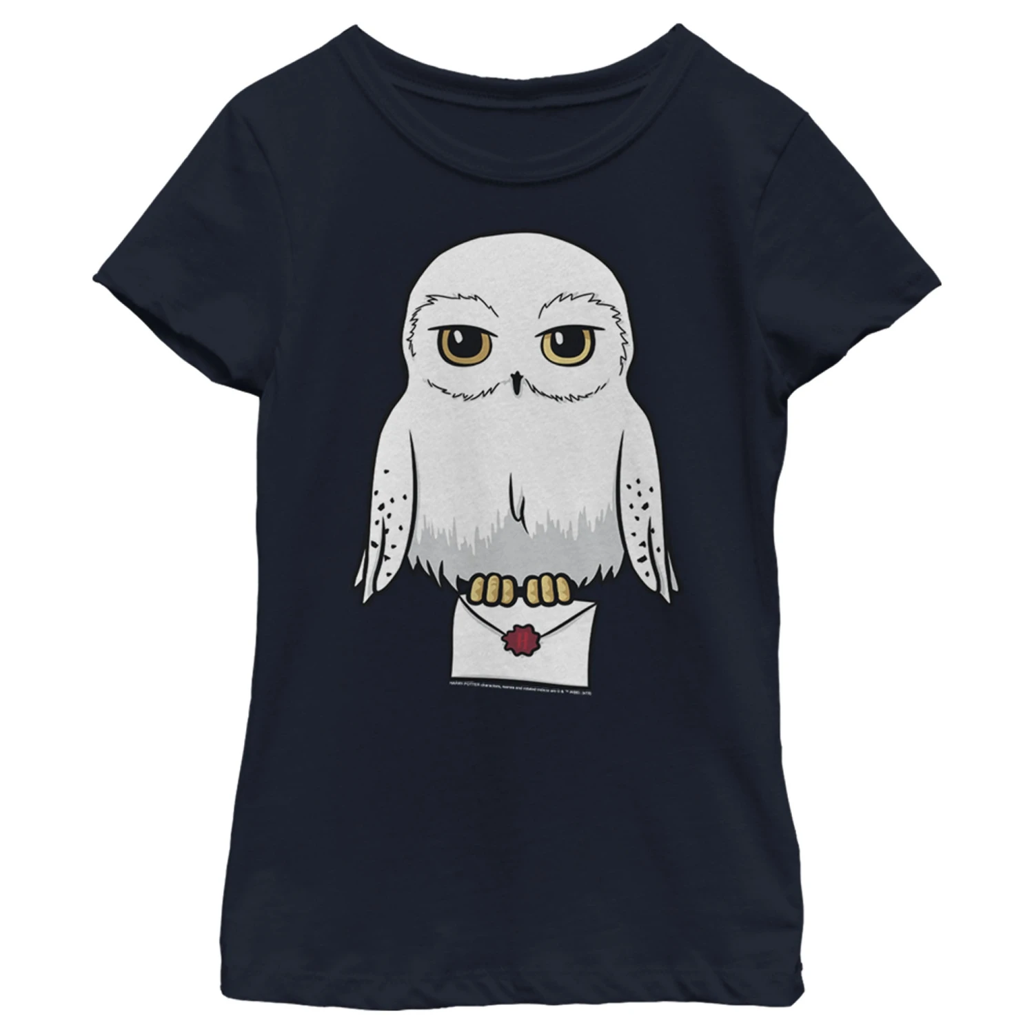 Girl's Harry Potter Cartoon Hedwig Letter T-Shirt 3 Girl's Harry Potter Cartoon Hedwig Letter T-Shirt