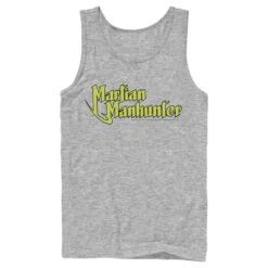 Men's Justice League Martain Manhunter Tank Top -Fifthsun Shirts 19WBJL00078A 030 Manhunter Logo 141 148 5