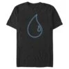 Magic The Gathering Men's Magic: The Gathering Blue Mana Water Outline T-Shirt -Fifthsun Shirts 19WCMG00018A 001 Blue Mana Emblem 154