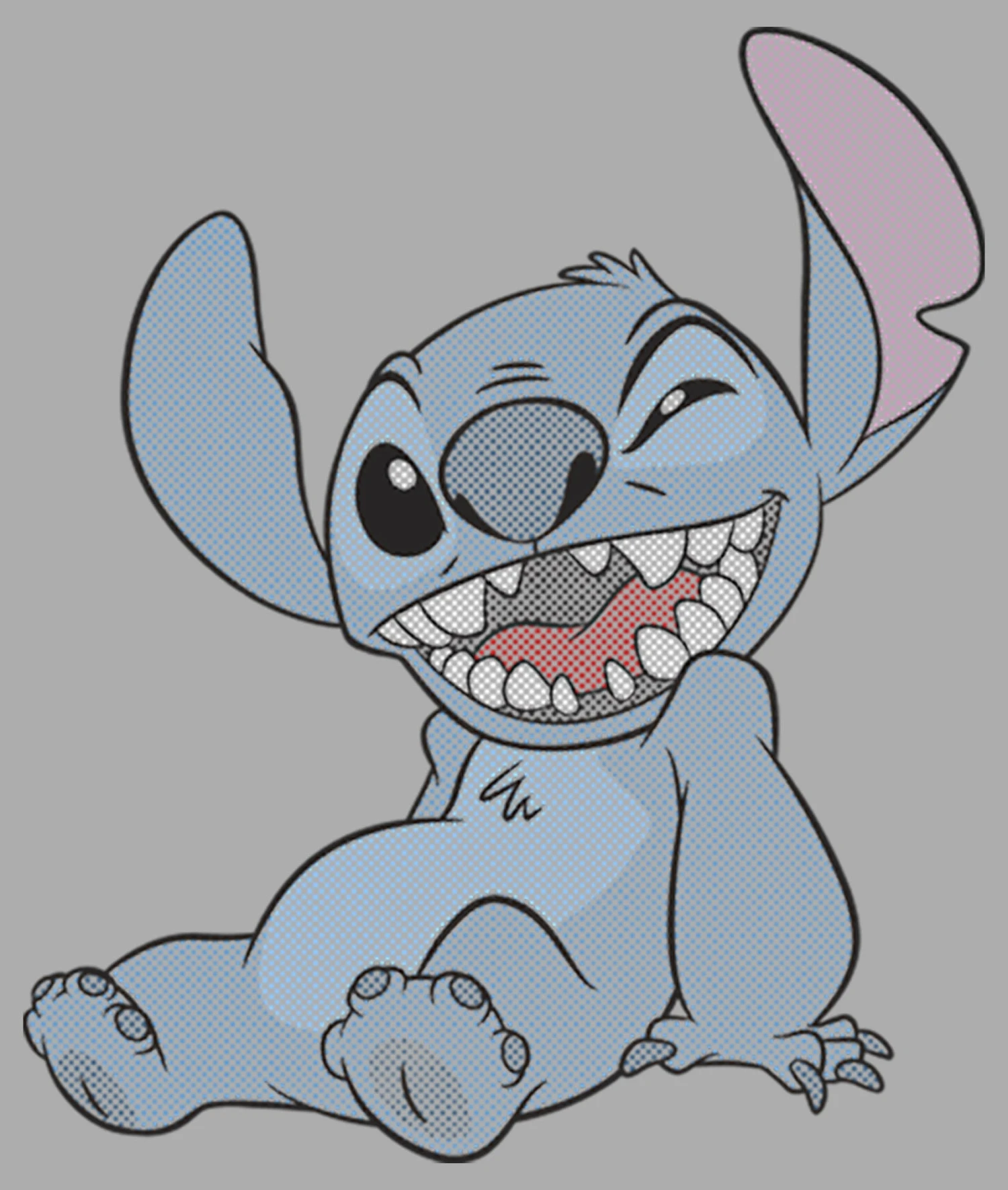Boy's Lilo & Stitch Experiment 626 Halftone Smile T-Shirt 4 Boy's Lilo & Stitch Experiment 626 Halftone Smile T-Shirt - Image 2