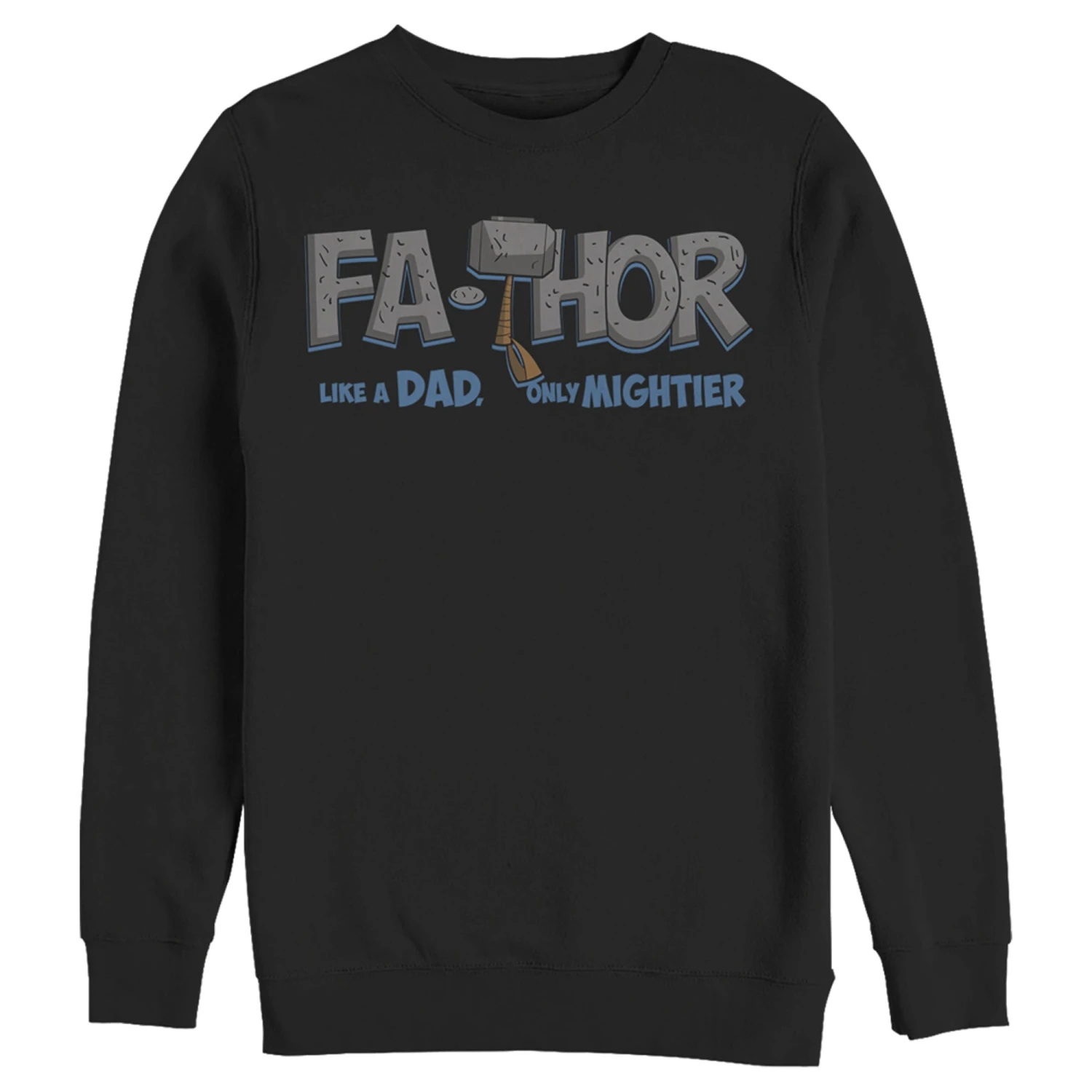 Men's Marvel Thor Fa-Thor Like A Dad Only Mightier Sweatshirt 3 Men's Marvel Thor Fa-Thor Like A Dad Only Mightier Sweatshirt