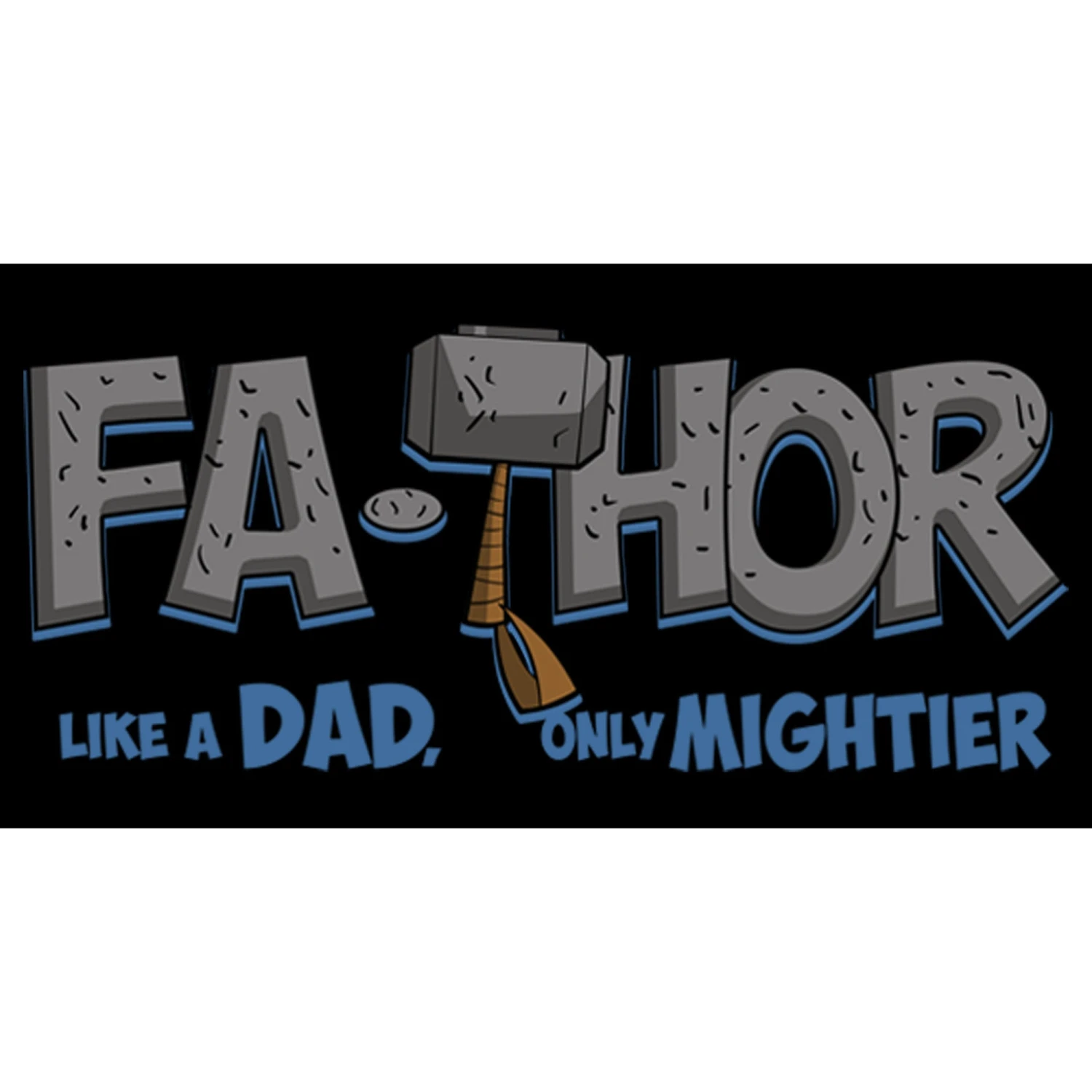 Men's Marvel Thor Fa-Thor Like A Dad Only Mightier Sweatshirt 4 Men's Marvel Thor Fa-Thor Like A Dad Only Mightier Sweatshirt - Image 2