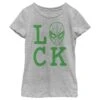 Girl's Marvel Spider-Man St. Patrick's Day Spidey Luck T-Shirt -Fifthsun Shirts 19marv01802a 002 spider luck 141 copy