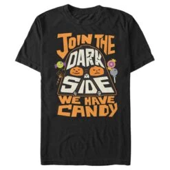 Men's Star Wars: A New Hope Halloween Join The Dark Side We Have Candy Darth Vader T-Shirt