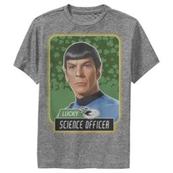 Boy's Star Trek: The Original Series St. Patrick's Day Spock Lucky Science Officer Performance Tee