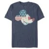 Men's Mickey & Friends Mickey American Flag Fill T-Shirt -Fifthsun Shirts 20DNMC00041A 004 Mickey Americana Flag Fill 143