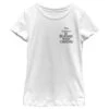 Girl's The Nightmare Before Christmas Black Pocket Logo T-Shirt
