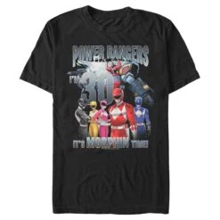Men's Power Rangers Birthday 30 Morphin Time T-Shirt