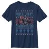 Boy's Transformers Optimus Prime Roll Out Ugly Xmas T-Shirt