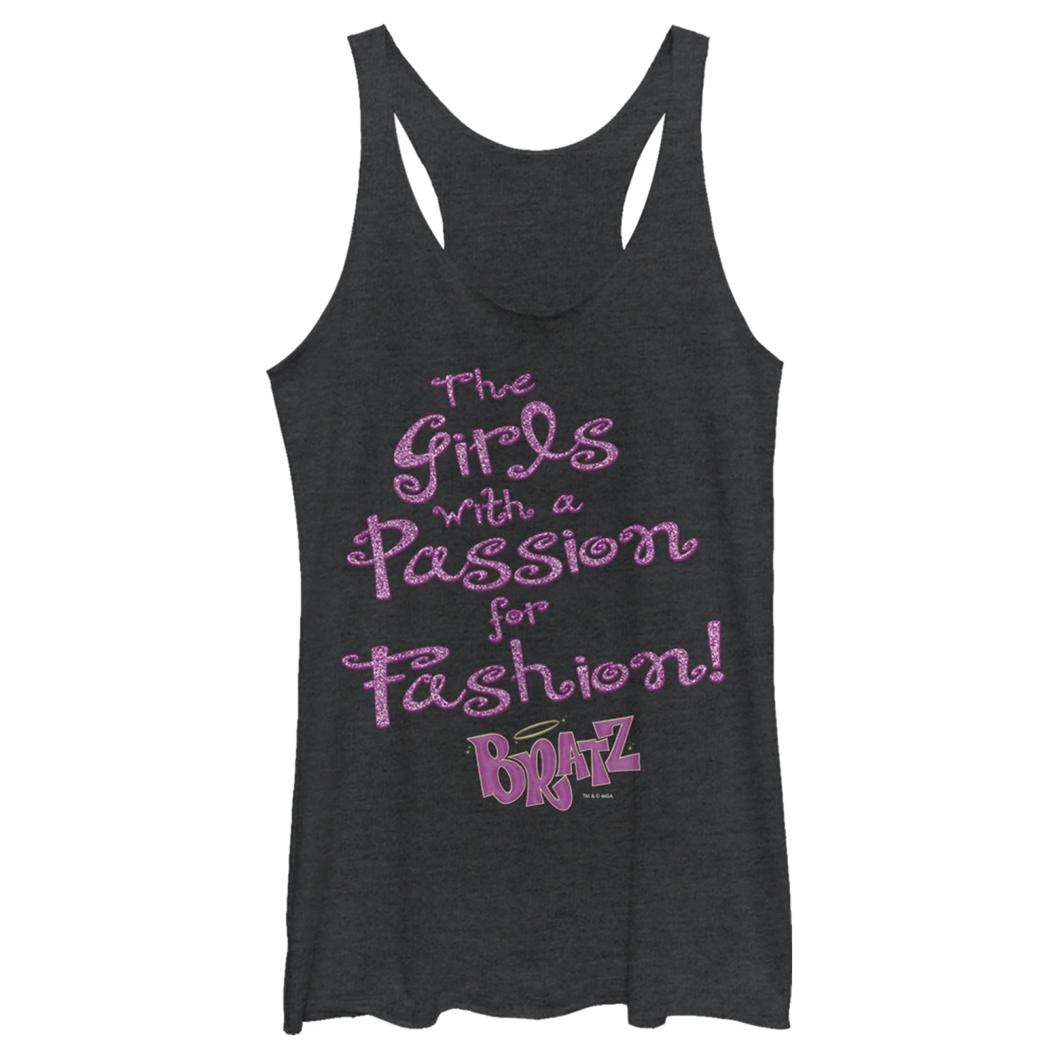 Women's Bratz Passion For Fashion Racerback Tank Top 3 Women's Bratz Passion For Fashion Racerback Tank Top