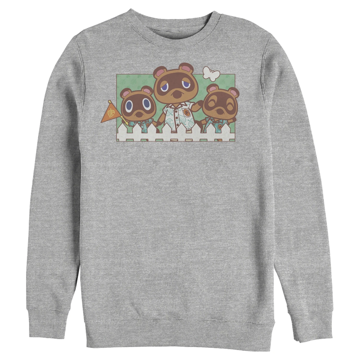 Men's Nintendo Animal Crossing Nook Family Portrait Sweatshirt 3 Men's Nintendo Animal Crossing Nook Family Portrait Sweatshirt