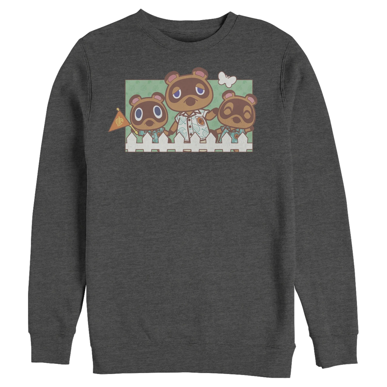 Men's Nintendo Animal Crossing Nook Family Portrait Sweatshirt 6 Men's Nintendo Animal Crossing Nook Family Portrait Sweatshirt - Image 4