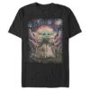 Men's Star Wars: The Mandalorian The Child Starry Night T-Shirt 2 Men's Star Wars: The Mandalorian The Child Starry Night T-Shirt -Fifthsun Shirts 20STMD00075A 003 Sipping Starries 04 15