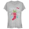 Junior's Star Wars: The Mandalorian Christmas The Child Stocking Stuffer T-Shirt -Fifthsun Shirts 20STMD00491A 003 ALL I WANT FOR CHRISTMAS 139 copy