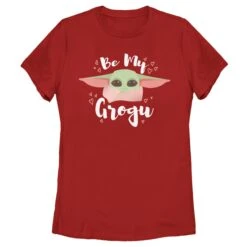 Women's Star Wars: The Mandalorian Valentine's Day The Child Be My Grogu T-Shirt