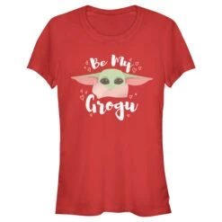 Junior's Star Wars: The Mandalorian Valentine's Day The Child Be My Grogu T-Shirt