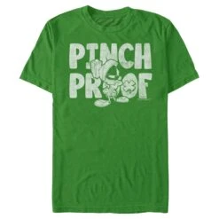 Men's Looney Tunes St. Patrick's Day Marvin The Martian Pinch Proof T-Shirt