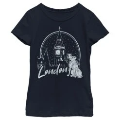 Girl's One Hundred And One Dalmatians London Couple T-Shirt