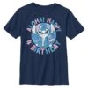 Boy's Lilo & Stitch Aloha! Happy 4th Birthday T-Shirt -Fifthsun Shirts 20dnls00022a 001 stitch 4th birthday 165 copy