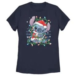 Women's Lilo & Stitch Playing With Lights T-Shirt