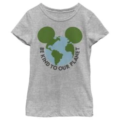 Girl's Mickey & Friends Mickey Mouse Be Kind To Our Planet T-Shirt