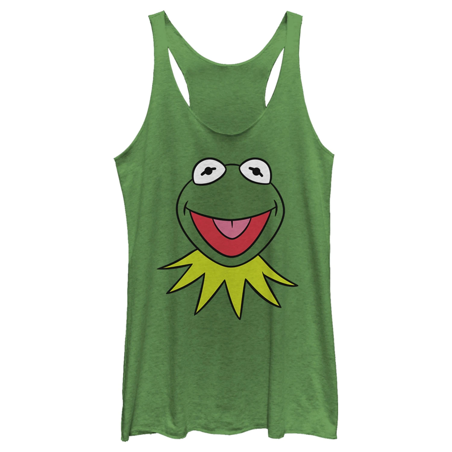Women's The Muppets Kermit Costume Tee Racerback Tank Top 3 Women's The Muppets Kermit Costume Tee Racerback Tank Top