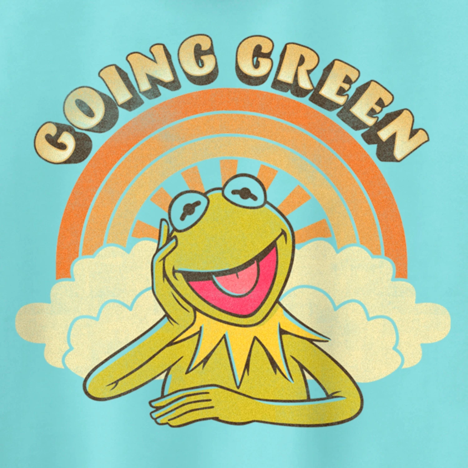 Junior's The Muppets Kermit Retro Green Racerback Tank Top 4 Junior's The Muppets Kermit Retro Green Racerback Tank Top - Image 2