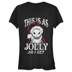 Junior's The Nightmare Before Christmas This Is As Jolly As I Get T-Shirt