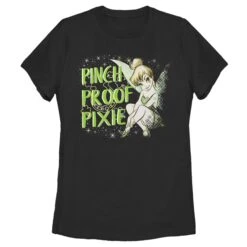 Women's Peter Pan St. Patrick's Day Tinkerbell Pinch Proof Pixie T-Shirt