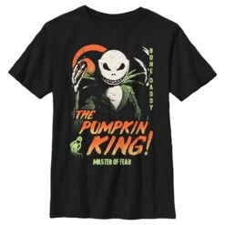 Boy's The Nightmare Before Christmas Jack Skellington Master Of Fear T-Shirt