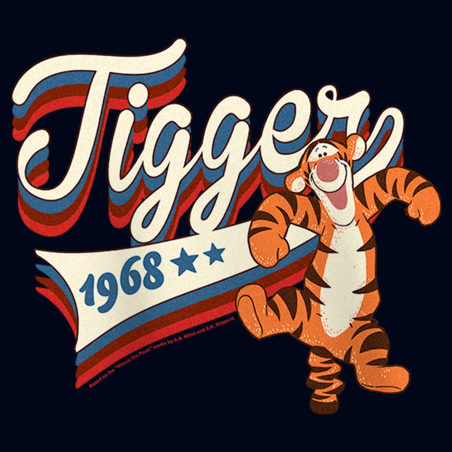 Girl's Winnie The Pooh Red, White, And Blue Tigger T-Shirt 4 Girl's Winnie The Pooh Red, White, And Blue Tigger T-Shirt - Image 2