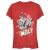 Junior's Minecraft Wolf T-Shirt 1 Junior's Minecraft Wolf T-Shirt -Fifthsun Shirts 21MCFT00008A 003 WOLF HERO 139 copy