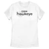 Women's Marvel Hawkeye Black And White Logo T-Shirt 2 Women's Marvel Hawkeye Black And White Logo T-Shirt -Fifthsun Shirts 21MFHE00001C 002 Hawkeye Black Logo 172 copy