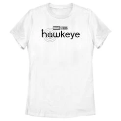 Women's Marvel Hawkeye Black And White Logo T-Shirt