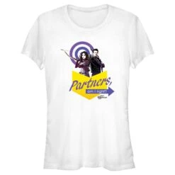 Junior's Marvel Hawkeye Partners, Am I Right? T-Shirt