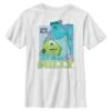 Boy's Monsters At Work Mike & Sulley Best Friends T-Shirt -Fifthsun Shirts 21PXMW00003A 001 Mike n Sully Work 04 copy