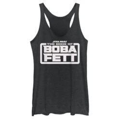 Women's Star Wars: The Book Of Boba Fett White Logo Racerback Tank Top