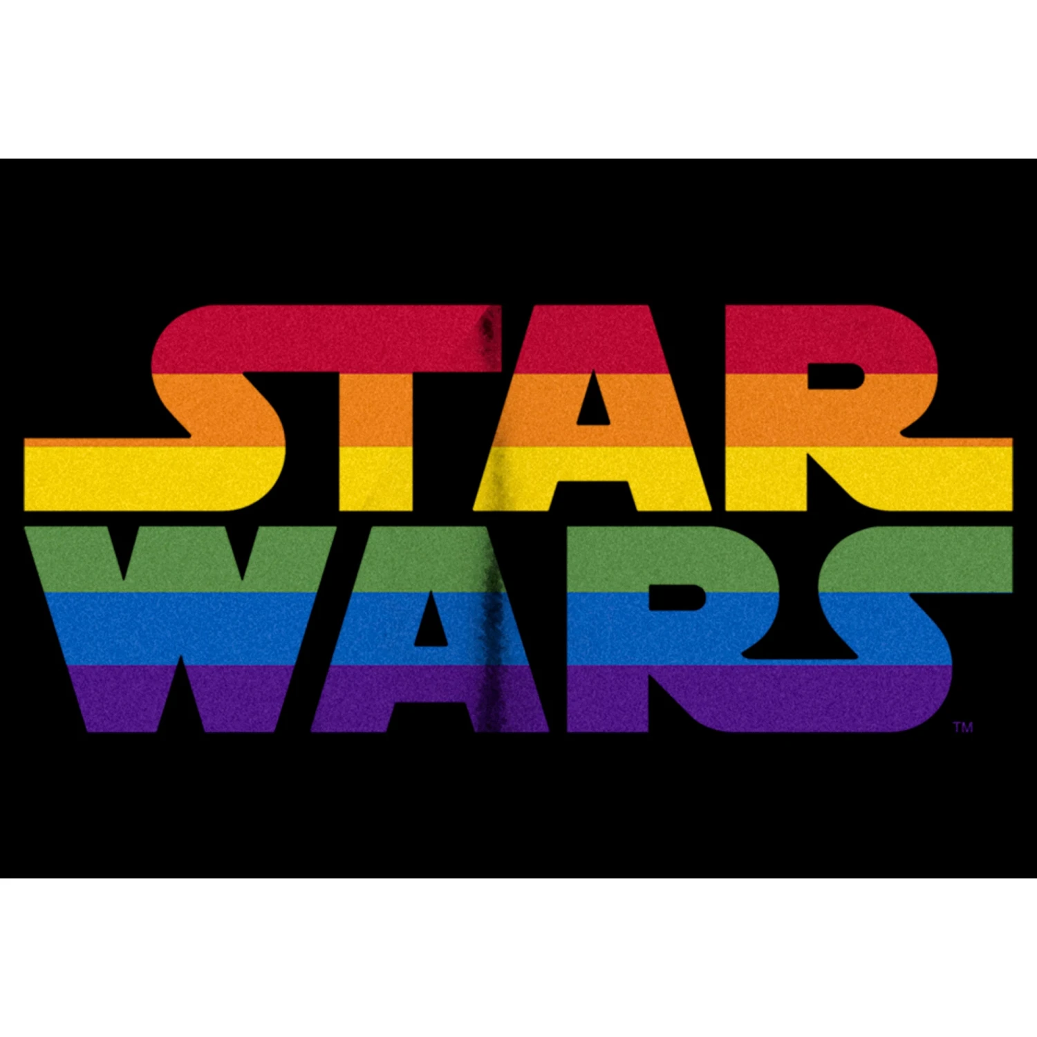 Junior's Star Wars Pride Rainbow Stripe Classic Logo T-Shirt 4 Junior's Star Wars Pride Rainbow Stripe Classic Logo T-Shirt - Image 2