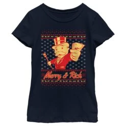 Girl's Monopoly Merry And Rich T-Shirt