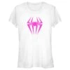 Junior's Spider-Man: Across The Spider-Verse Spider-Gwen Logo T-Shirt -Fifthsun Shirts 21mfsm00006a 003 spider gwen icon 172 copy