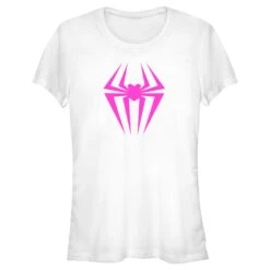 Junior's Spider-Man: Across The Spider-Verse Spider-Gwen Logo T-Shirt
