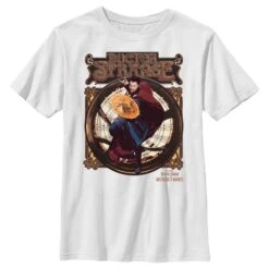Boy's Marvel Doctor Strange In The Multiverse Of Madness Retro Strange T-Shirt