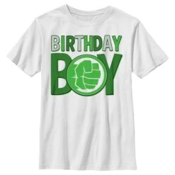 Boy's Marvel Hulk Smashing Birthday T-Shirt -Fifthsun Shirts 21mvac00002a 002 hulk birthday boy 169 copy