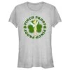 Junior's Peter Pan St. Patrick's Day Pinch Proof Tinkerbell T-Shirt -Fifthsun Shirts 21tink00030a 003 pinchproof tink 154 copy