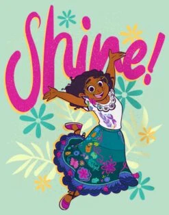 Girl's Encanto Mirabel Shine! T-Shirt 7 Girl's Encanto Mirabel Shine! T-Shirt -Fifthsun Shirts 22PXEC00010A 003 Shine 113 swatch