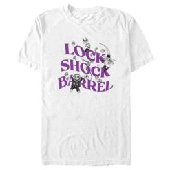Men's The Nightmare Before Christmas Lock Shock And Barrel T-Shirt