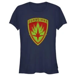 Junior's Guardians Of The Galaxy Holiday Special Guardians Badge T-Shirt