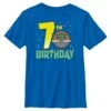 Boy's Star Wars: The Mandalorian Grogu 7th Birthday T-Shirt 1 Boy's Star Wars: The Mandalorian Grogu 7th Birthday T-Shirt -Fifthsun Shirts 22stmd00965a 001 grogu bday boy 7 172 copy