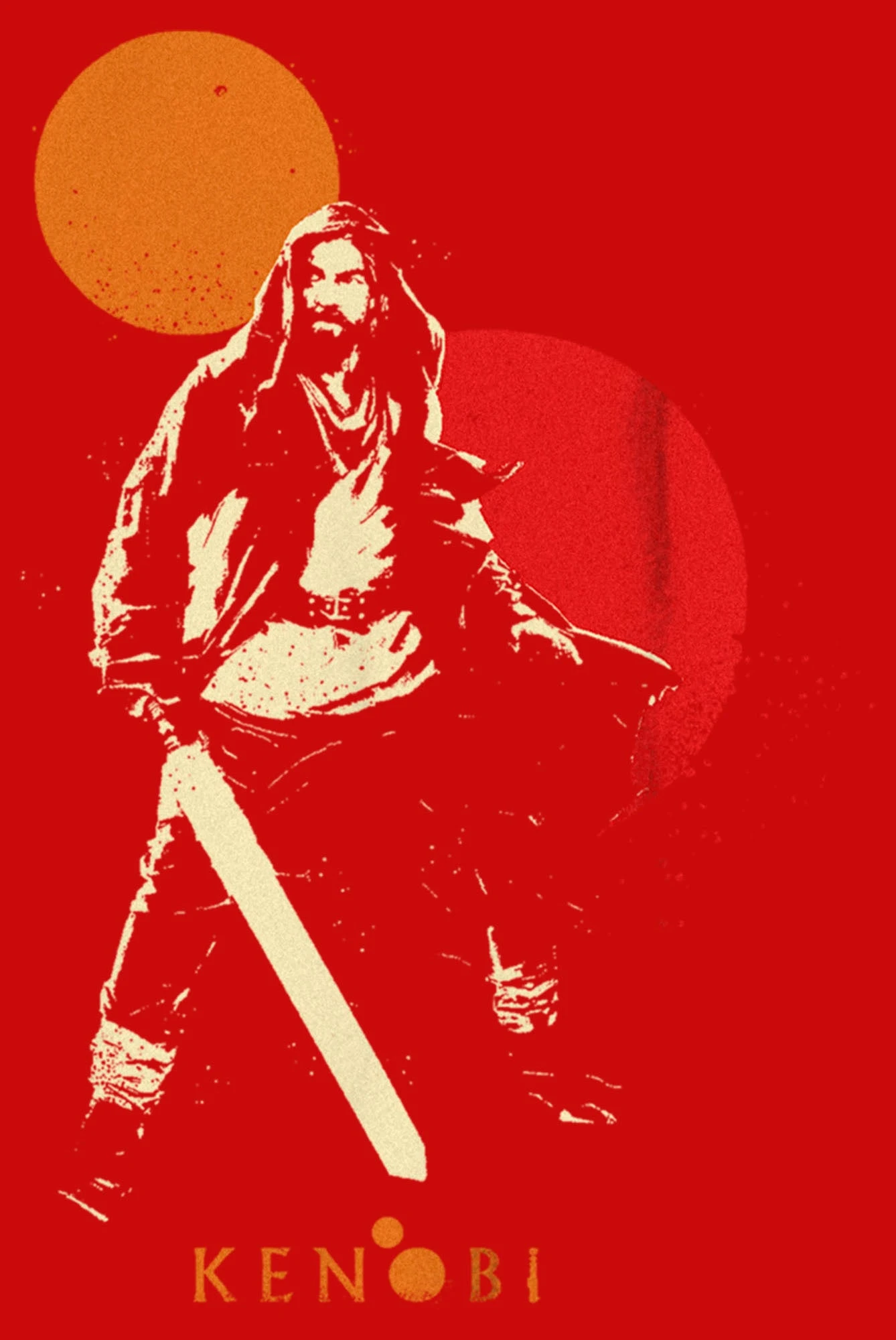 Boy's Star Wars: Obi-Wan Kenobi Two Suns And Kenobi Outline T-Shirt 4 Boy's Star Wars: Obi-Wan Kenobi Two Suns And Kenobi Outline T-Shirt - Image 2